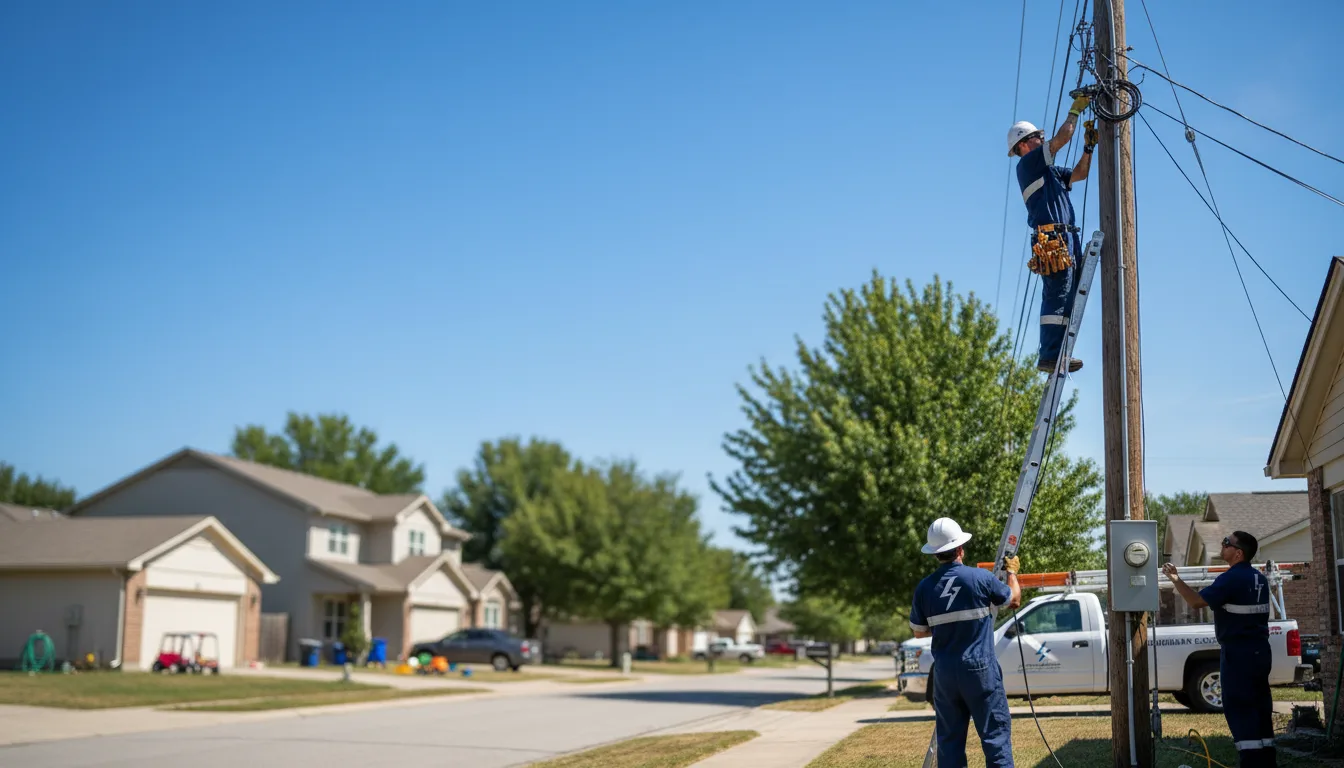 Residential electrician providing installation services in Hanley Falls, MN